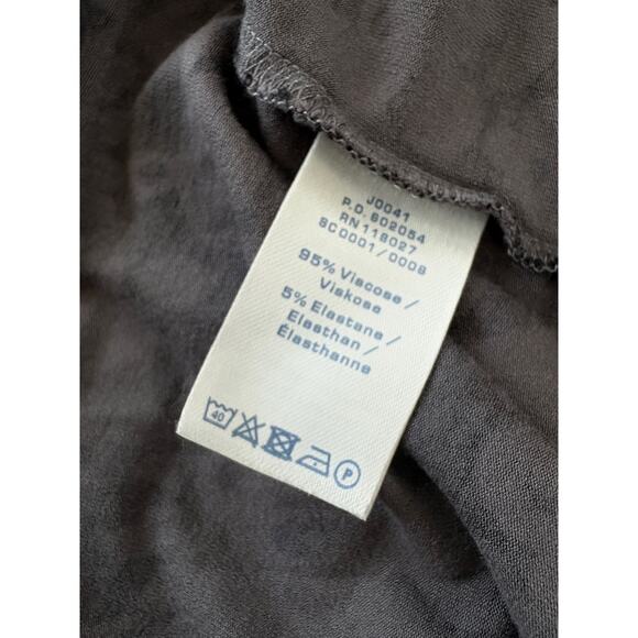 Boden Black Gray Floral Wrap Dress Women’s US 6 Boho Long Sleeve Stretch Casual - Picture 6 of 8